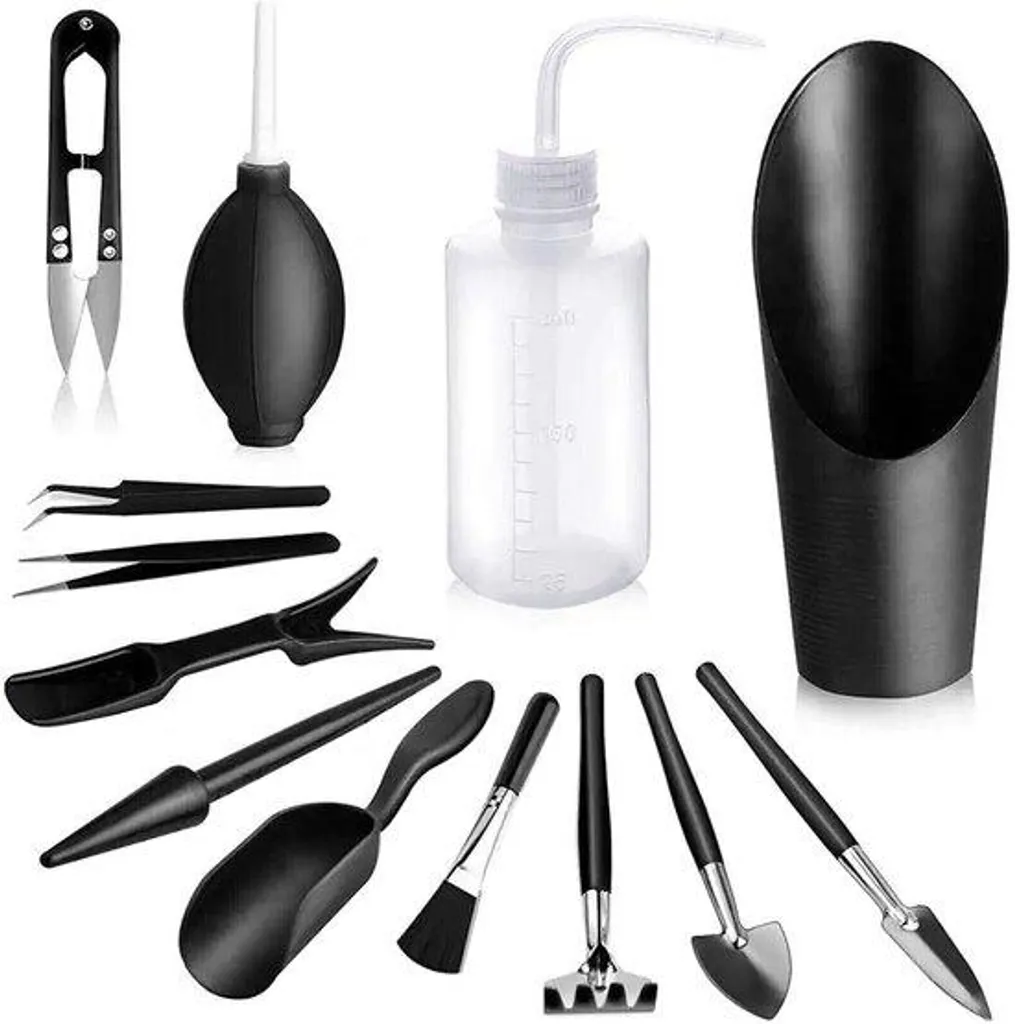 Set de 13 accessoires de jardinage pour mini-plantes et bonsaïs d'intérieur