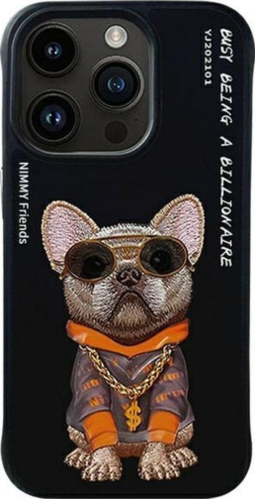 NIMMY case GLASSES COOL DOG passend für IPHONE 15 Pro Max black