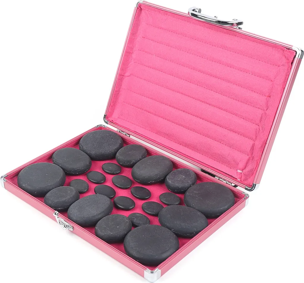 Pierres de massage basalte set de 20 pièces pour soulager les tensions