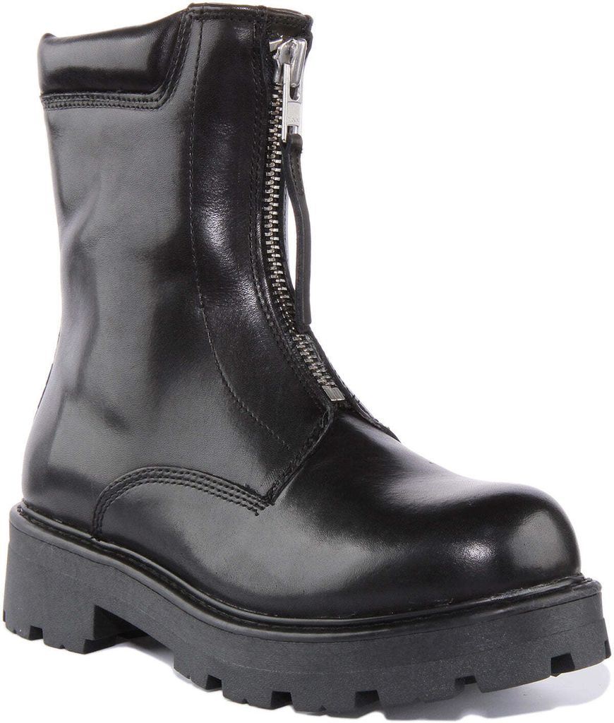 Vagabond Cosmo 2.0 Frauen Leder Reißverschluss Bis Stiefelette Schwarz – undefined / Schwarz