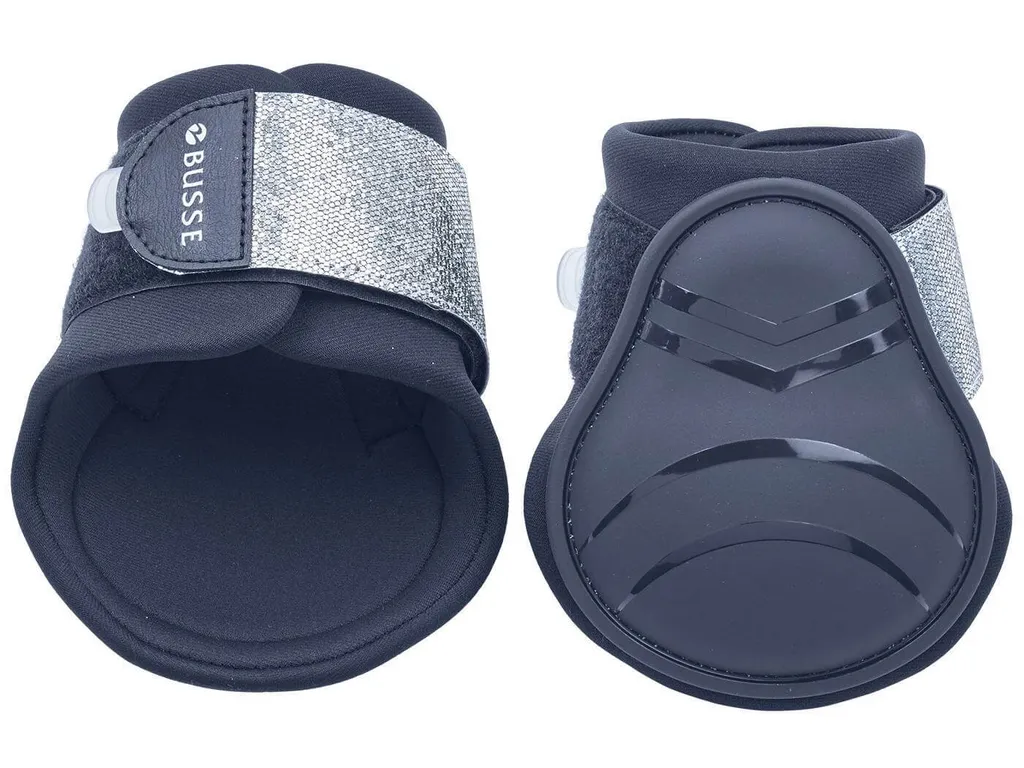 Bonnet poney BUSSE Bounce Glitter Navy Silver anti-insectes et stable