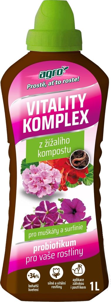 AGRO Vitality Complex Muskatnuss, Surfinia, Probiotikum 1l