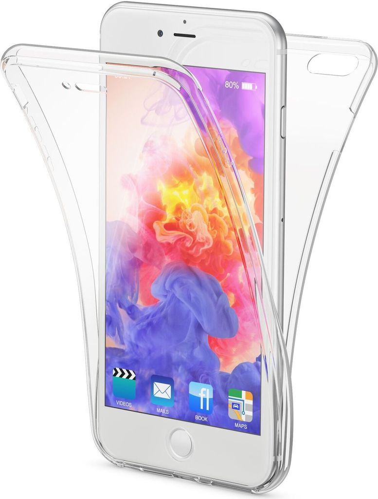 Apple iPhone 6 Plus 6S Plus 360 Grad Handy Hülle von NALIA, Full Cover Case Transparent