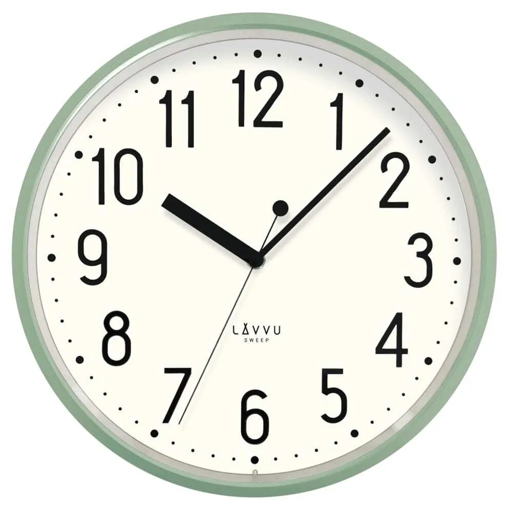 Horloge murale Lavvu LCS3001 Pastels Sweep 29,5cm - Horloge verte design