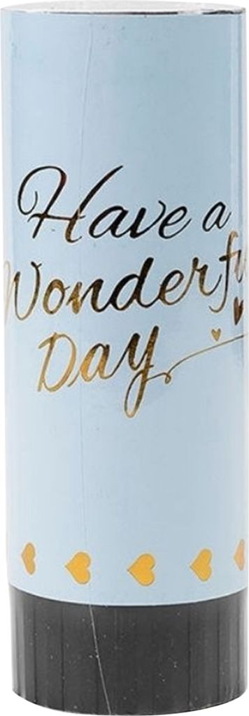 Confetti Poppers Easy Operation Party bevorzugt tragbare Mini-Hand-Frühlingskonfetti-Feuerwehr zum Geburtstag-Blau