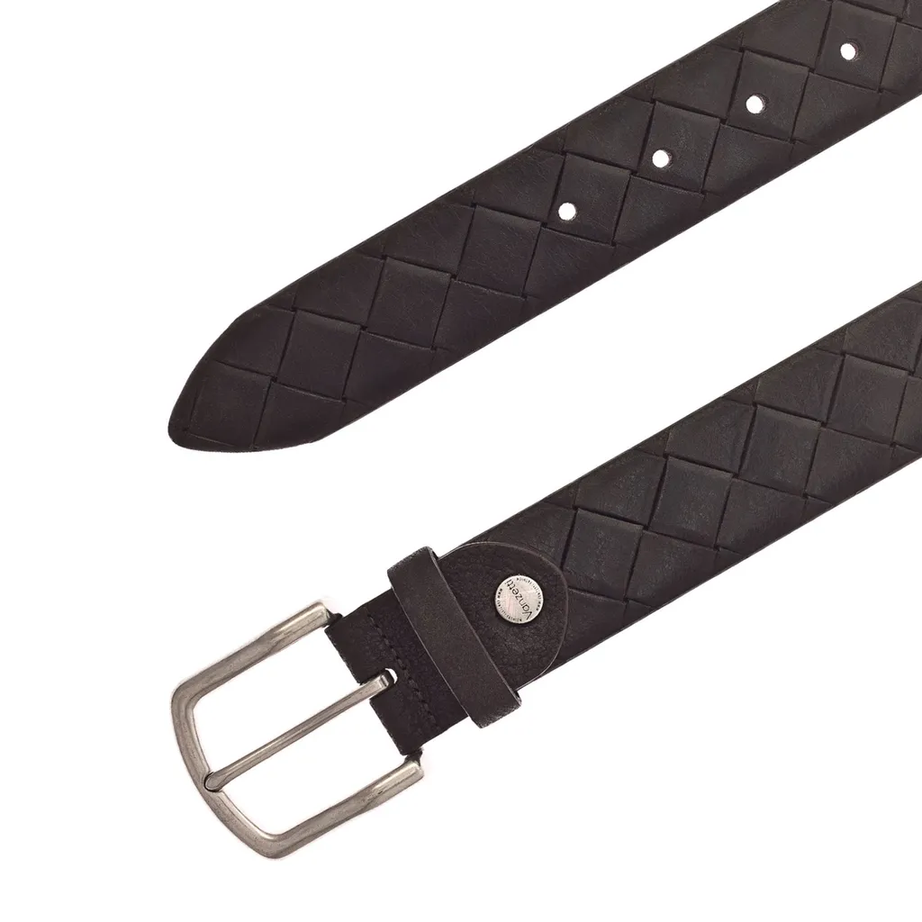 Cintura Vanzetti Pelle 35mm Marrone Scuro W90 | Stile Casual Senza Tempo - 4