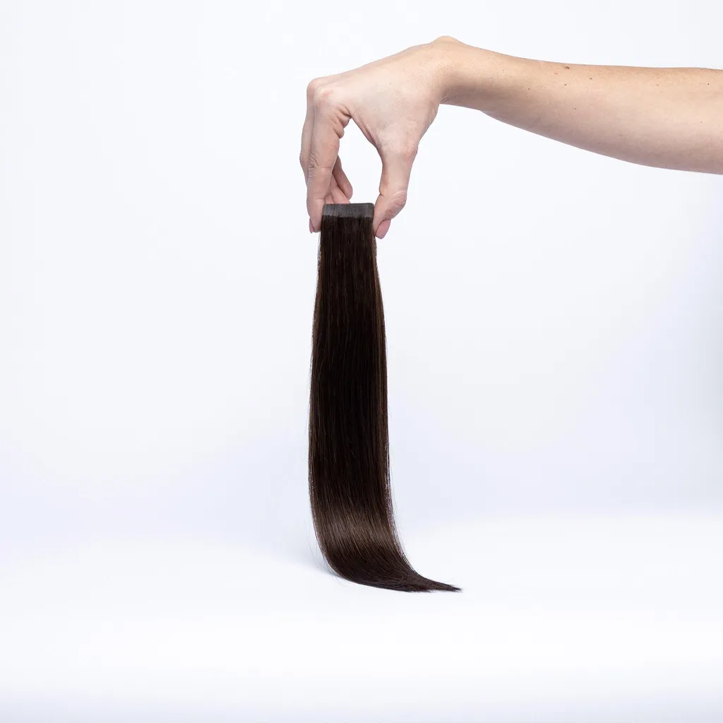 Extensions adhésives Chaarmant Classic #1B Brun Noir Naturels 40cm 50g