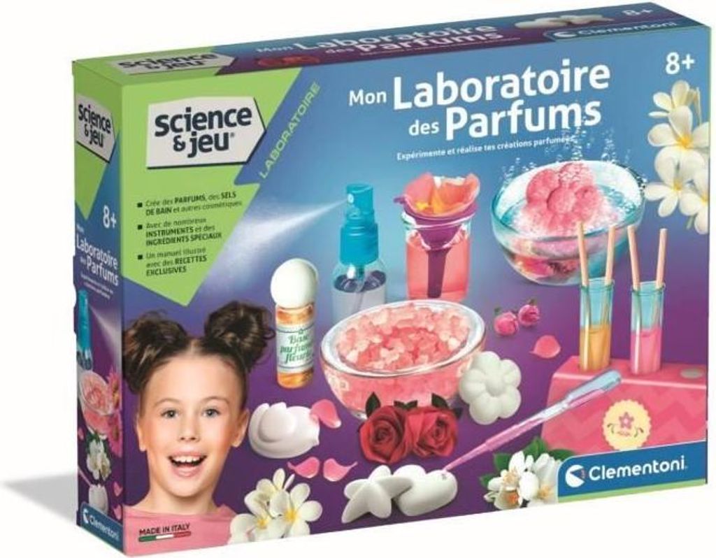 Parfum Kreationsset, CLEMENTONI Mon Laboratoire des Parfums, Wissenschaftliches Labor, Für Kinder ab 8 Jahren
