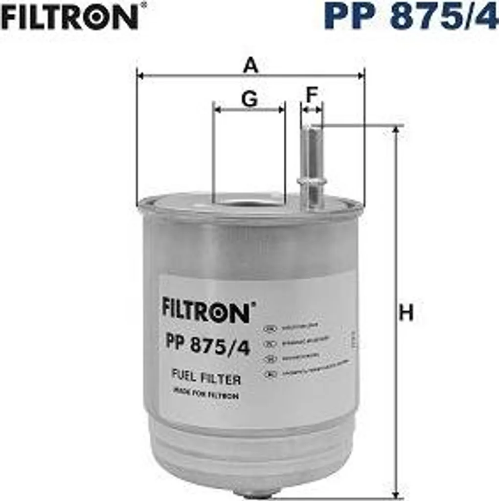 Filtre à gasoil haute performance FILTRON PP 875/4 - Compatible Ceed