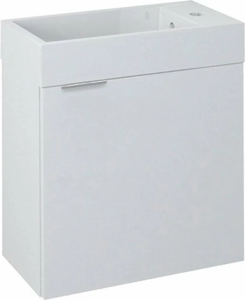 Armoire basse blanche LATUS IV 50cm de hauteur finition moderne
