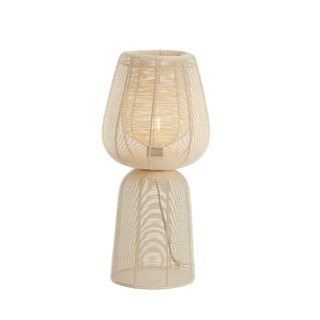 Lampada Aboso Light & Living Beige Ø24x54cm Metallo - Arredo Interni