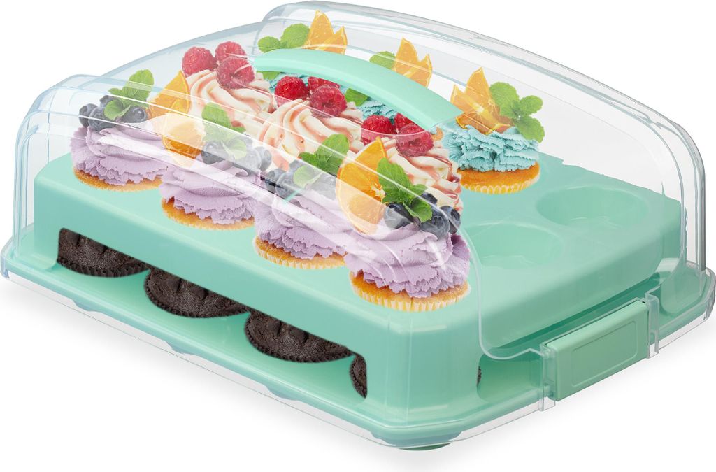 relaxdays Muffin Transportbox für 24 Stück