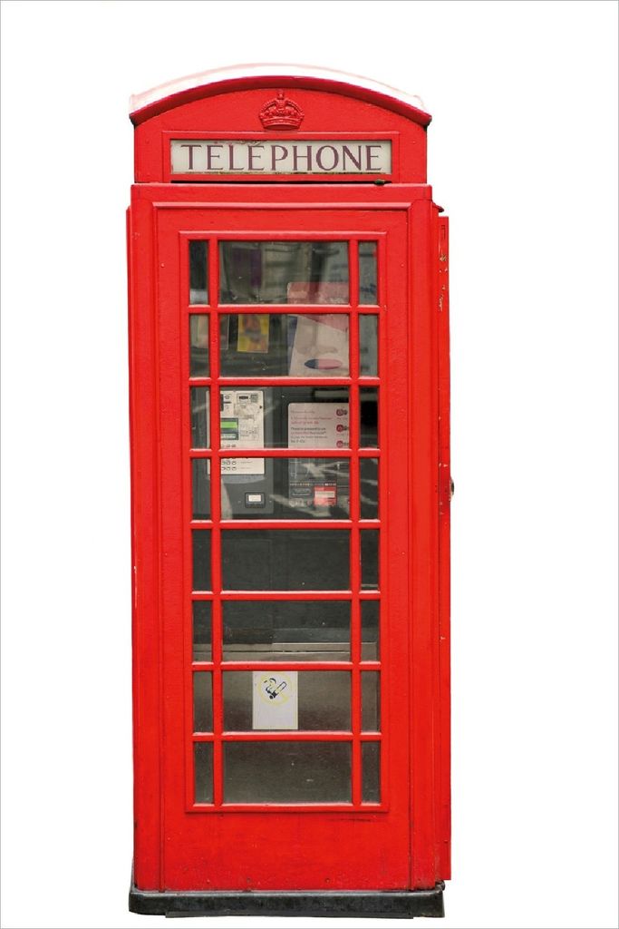 Wallario Poster - London Rote Telefonzelle, Kunstdruck Größe: 61 x 91,50 cm