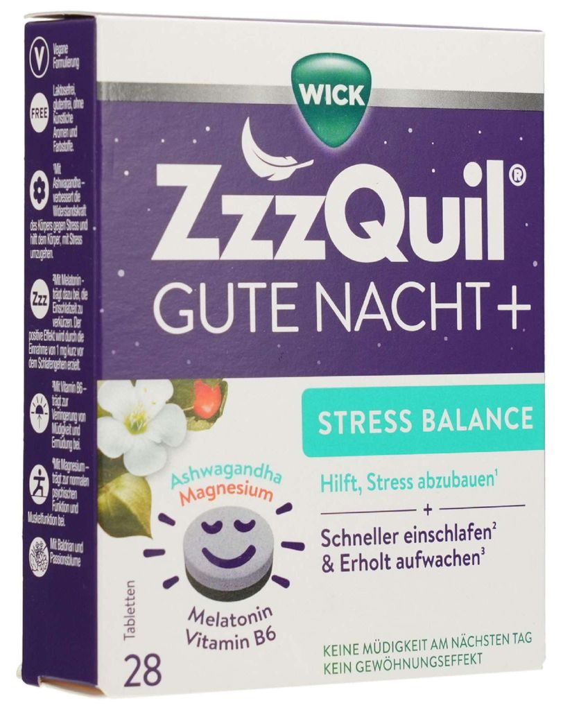WICK ZzzQuil Gute Nacht+ Tabletas para el equilibrio del Imagen del producto 