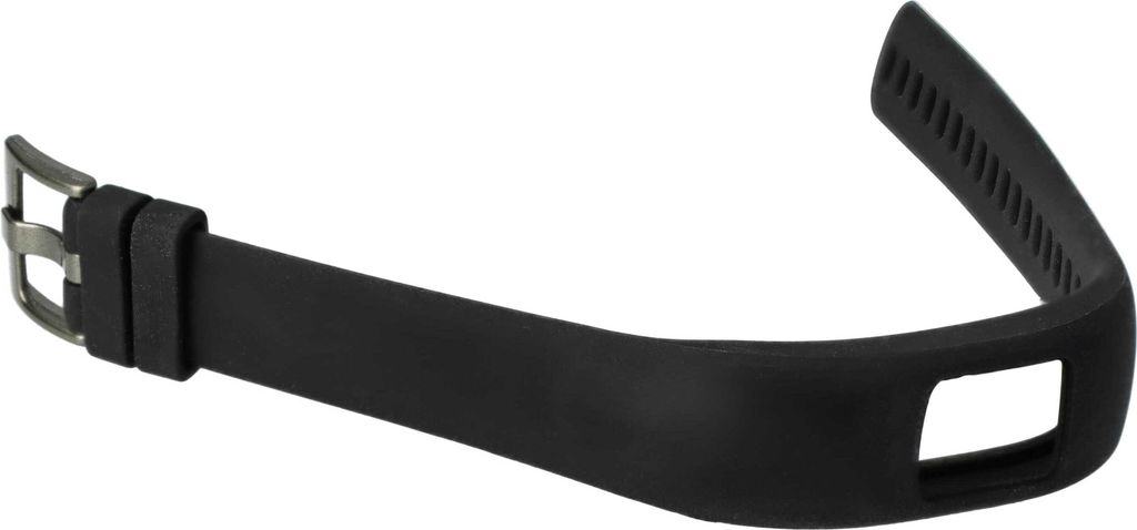 vhbw Ersatz Armband kompatibel mit Garmin Vivofit 4 Fitnessuhr, Smartwatch - 23 cm Silikon schwarz