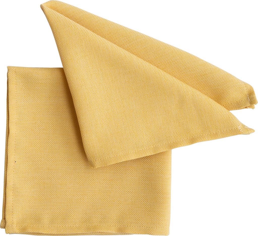 Pichler Strukturuni mit Fleckschutz uni Serviette 6er Set 40 x 40 cm PANAMA Rechteck gold