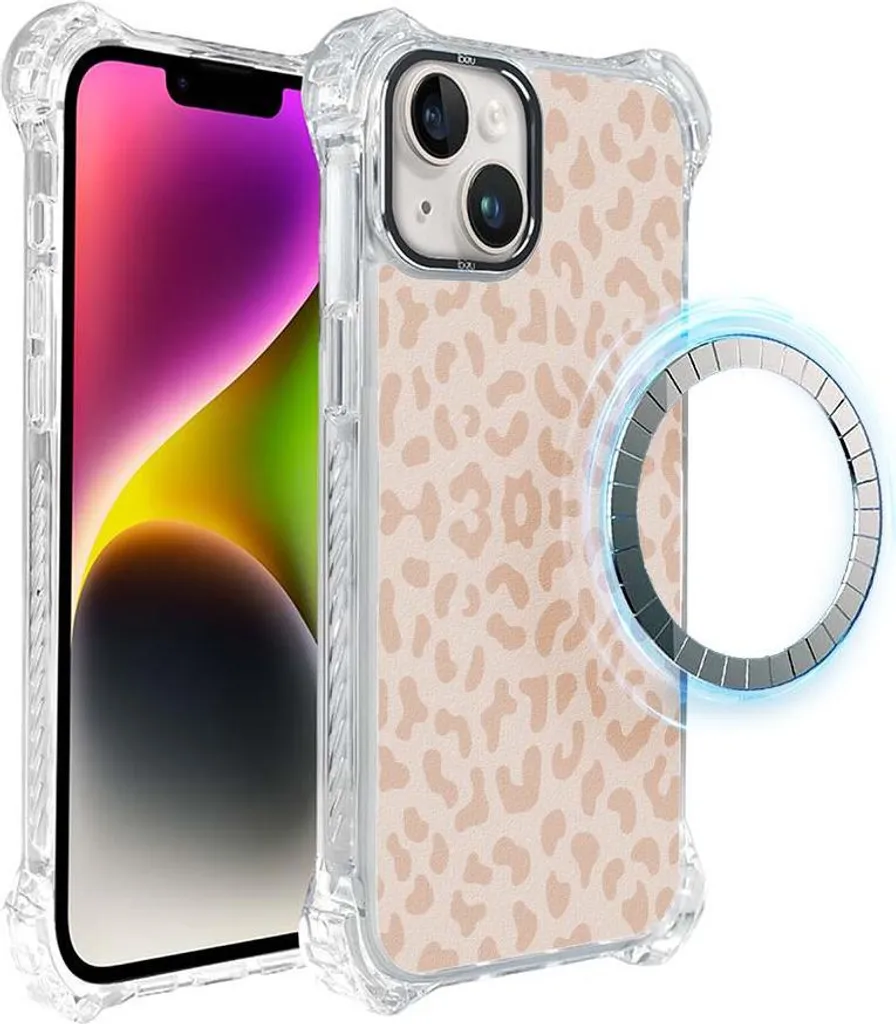 Custodia iPhone 14 IBIZU DropGuard Ultra MagSafe Boho Leopardata