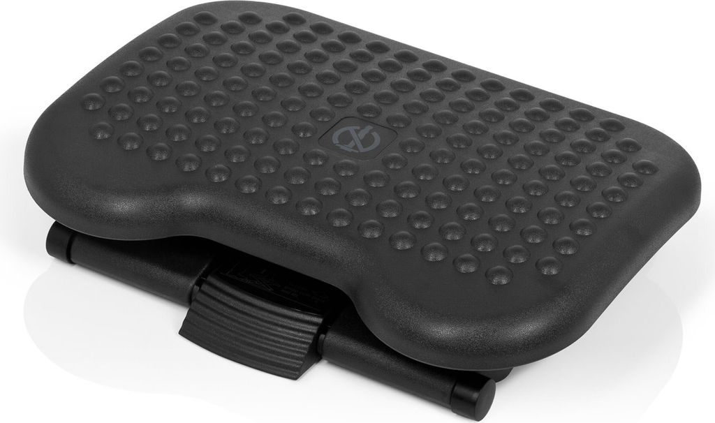 hjh OFFICE Fußablage für Büro, Schreibtisch Fußstütze PIEDINO DOT Fußauflage ergonomisch, verstellbar, rutschfest