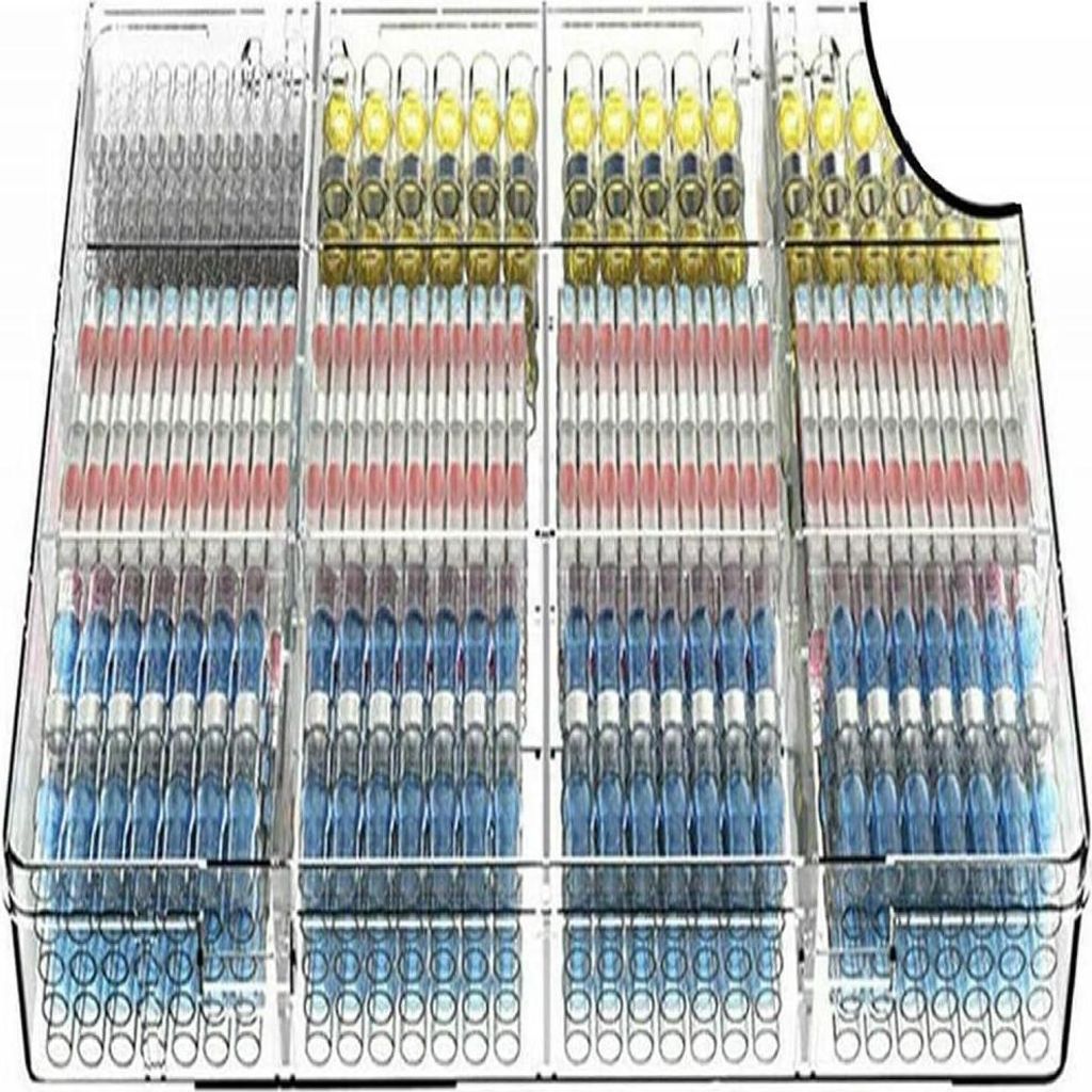 500-teilige Kabelverbinder-Spleiße – Lötmuffen-Stoßverbinder – Lötverbinder-Kits – Isolierte, wasserdichte Kabelklemmen für Automobil- u...