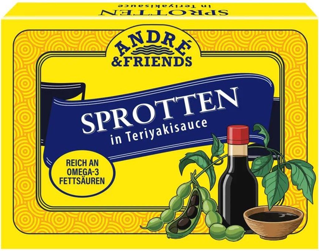 André & Friends Sprotten in Teriyakisauce 100g Produktbild 
