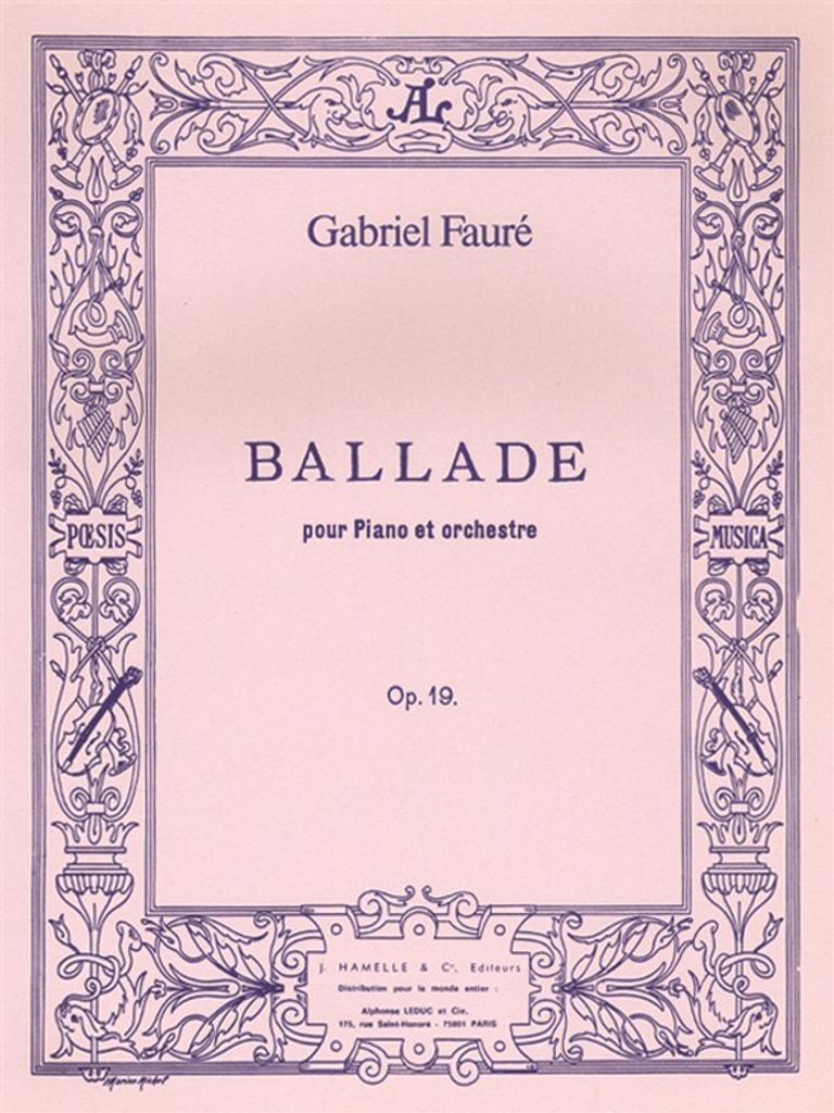 Ballade op.19 pour piano et orchestre pour 2 pianos 2 parties
