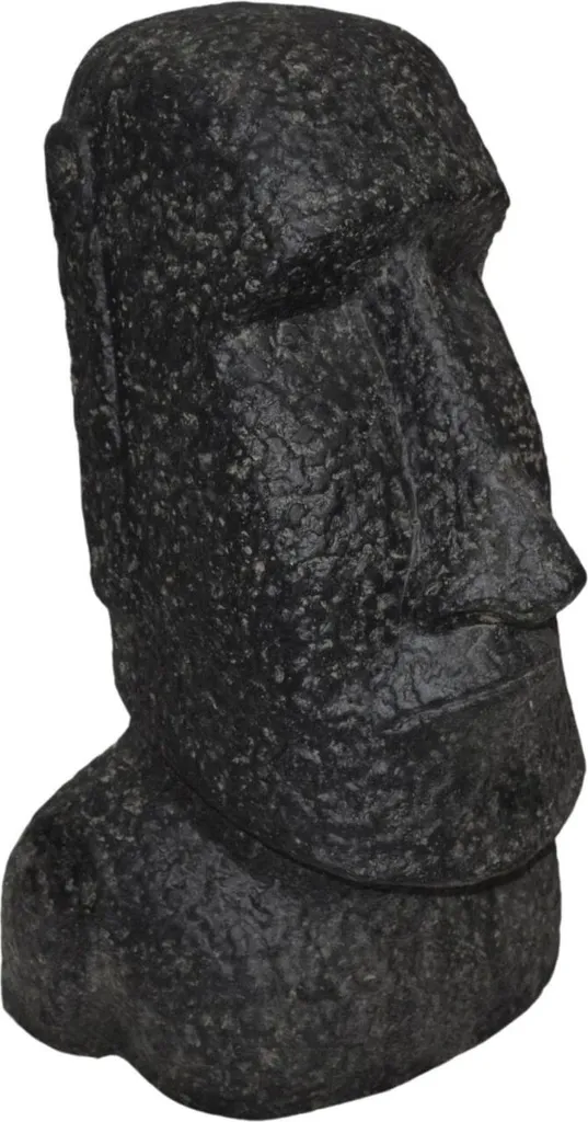 Statue Moai Durable de 120cm : Pierre Moulée Inaltérable face au Gel
