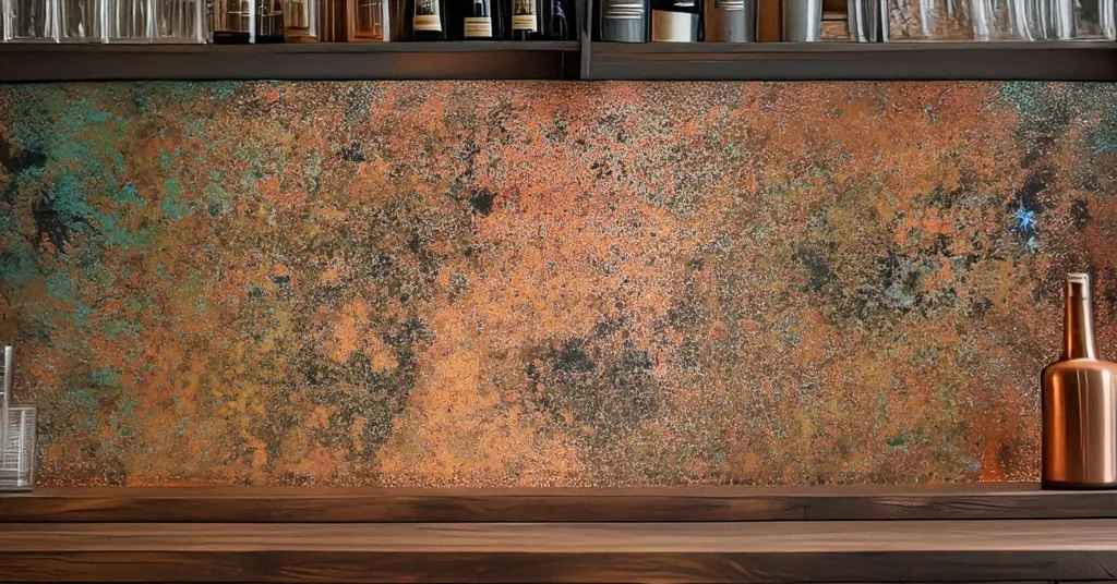 Alzatina in Rame 40x40 CopperAndCraft - Offerta Rivestimento Parete