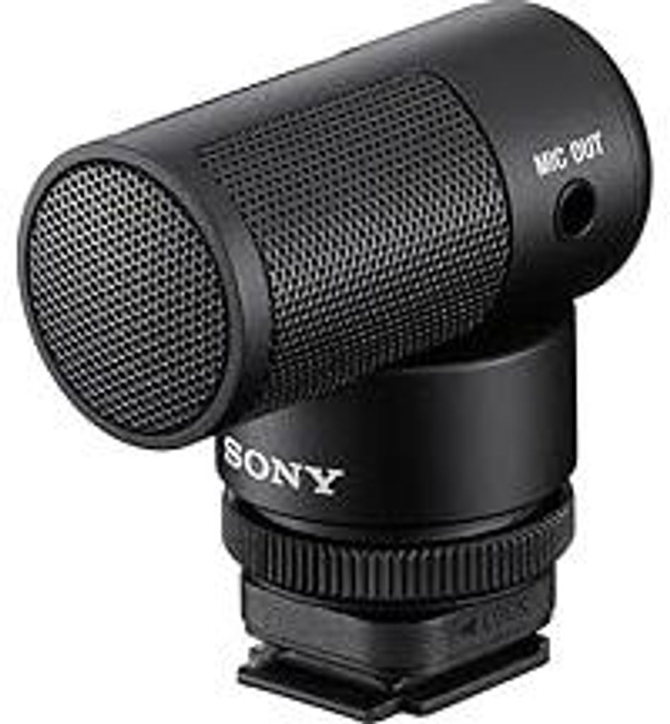 Sony ECM-G1, Shotgun Mikrofon, Klarer Klang, Windschutz, Kompakt & Leicht, Ideal für Kameras, Vlogs, Content Kreation, Streaming