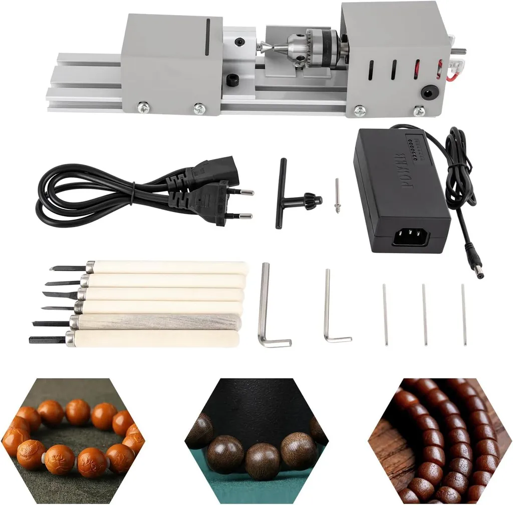 Mini tour de table multifonction 96W réglable pour modélisme et DIY - 2