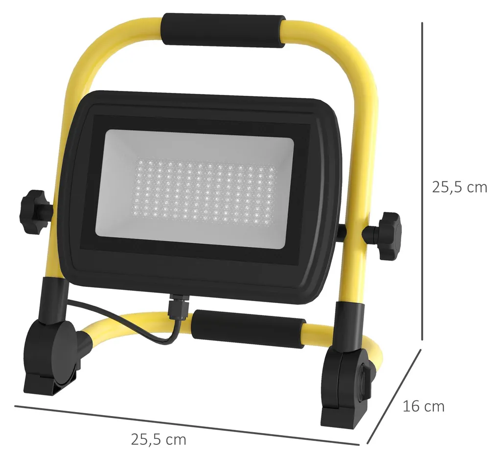 Projecteur LED Extérieur 4250 Lumens Jaune - Éclairage Étanche Fixe