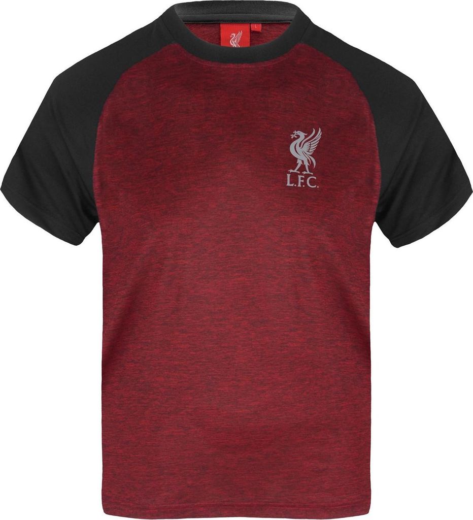 Liverpool FC - T-Shirt für Jungen, Polyester GF974 (122) (Rot meliert)