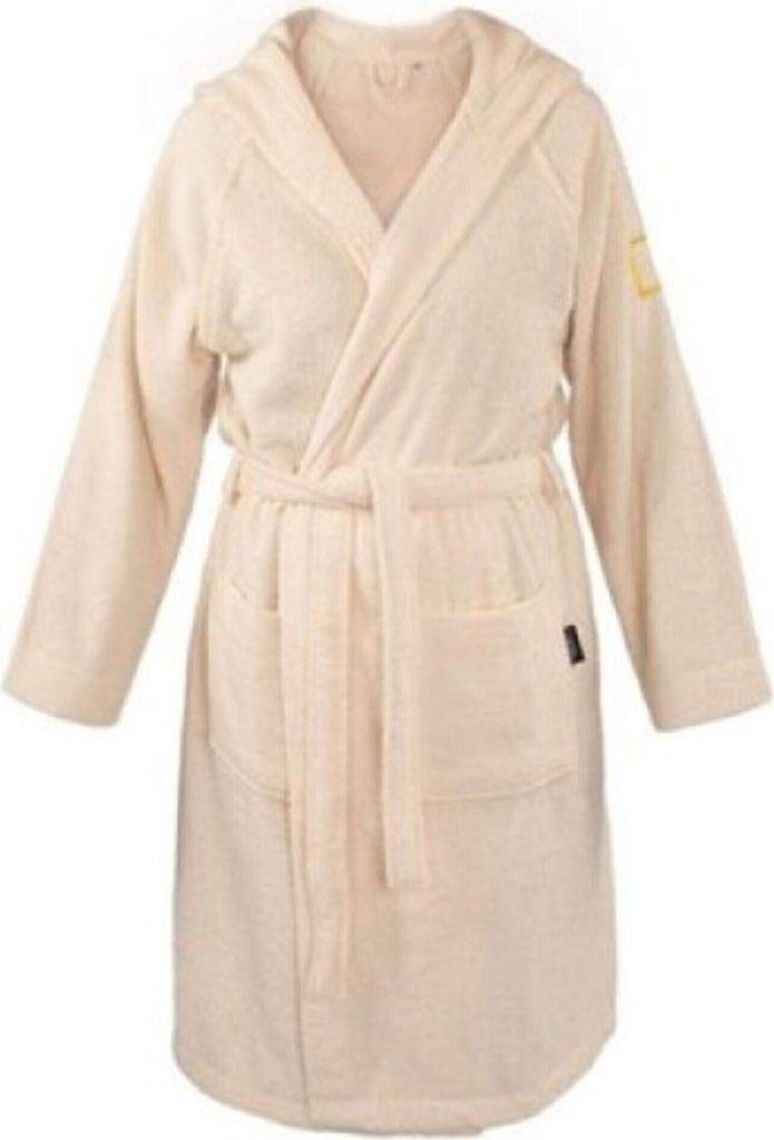 Bademantel »National Geographic«, beige. Produktbild 