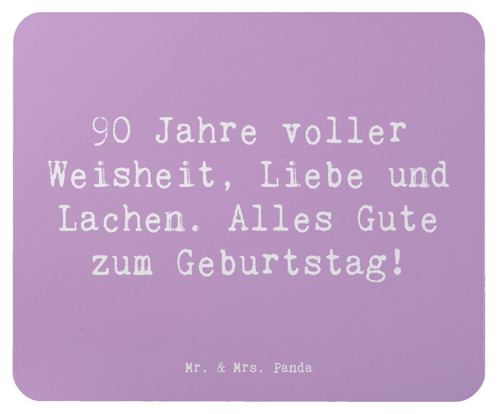 Mr. & Mrs. Panda Mauspad Spruch 90. Geburtstag - Lavendeltraum - Geschenk, laptop, Geburtstagsgeschenk, Alles Gute zum, Mouse Pad, Erfahrungen, mou...
