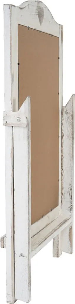 Tableau à craies stable et lisible pour affichage vintage blanc 66x37cm - 4