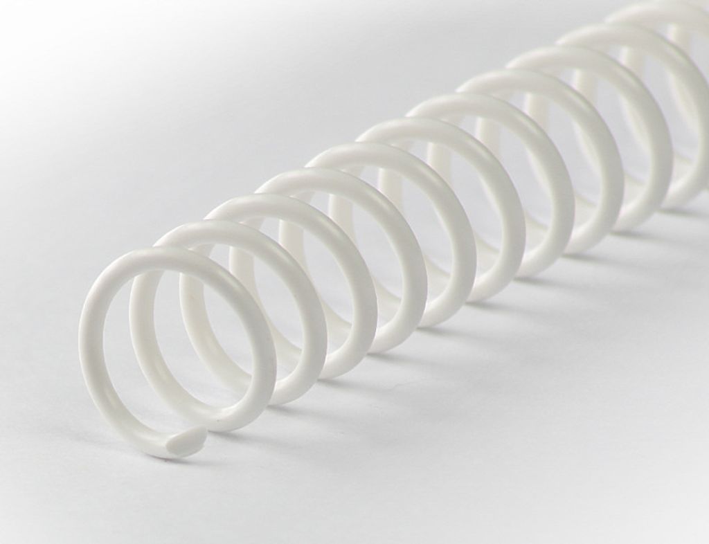 Binderücken CoilBind 47 Ringe 6mm, 4:1 Teilung weiss
