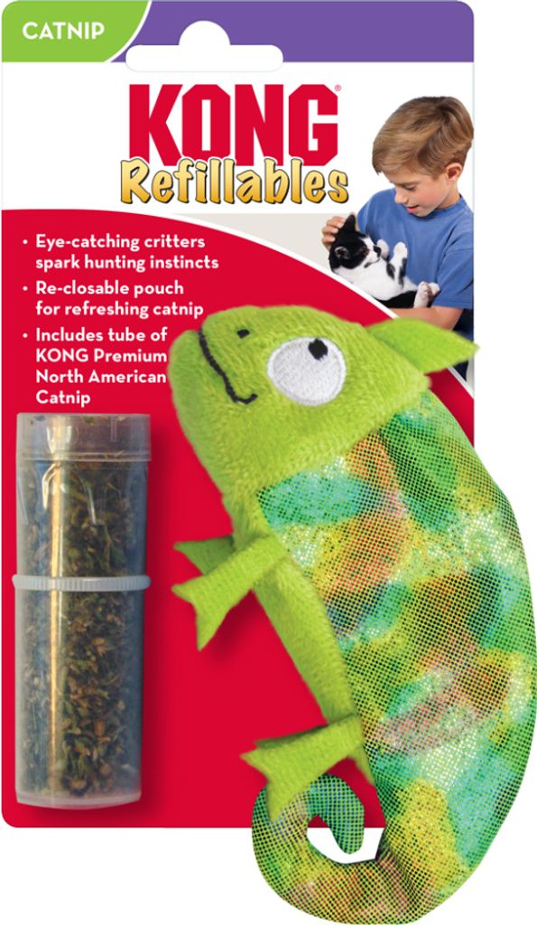 KONG Chameleon mit Katzenminze Nachfüllbar Produktbild 