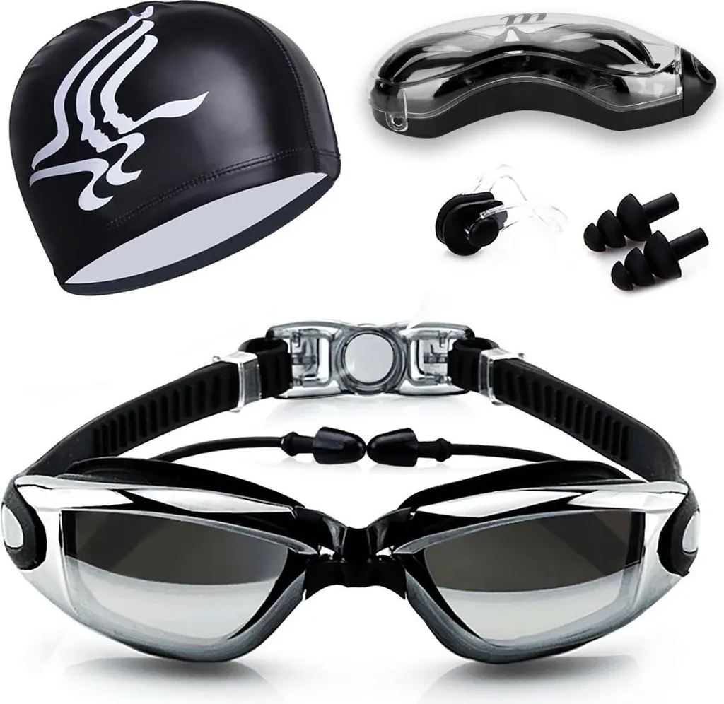 Lunettes de natation anti-fuites et protection UV pour homme et femme