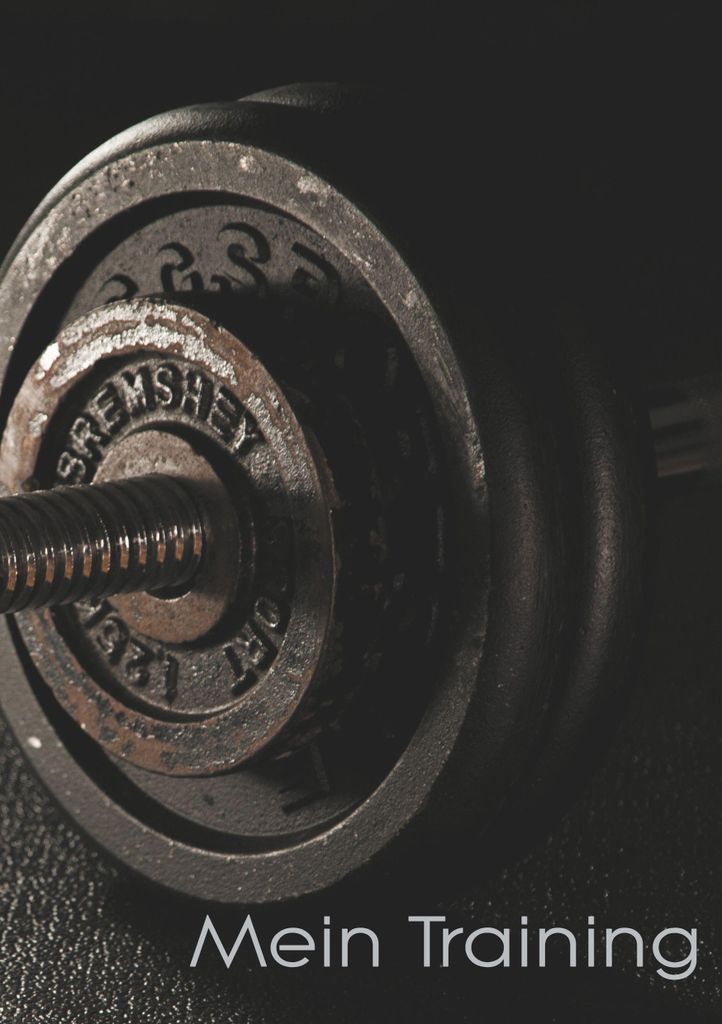 Mein Trainingstagebuch für Krafttraining und Fitness | Notiere deine körperlichen und kräftemäßigen Fortschritte | Ausreichend Platz für Trai...