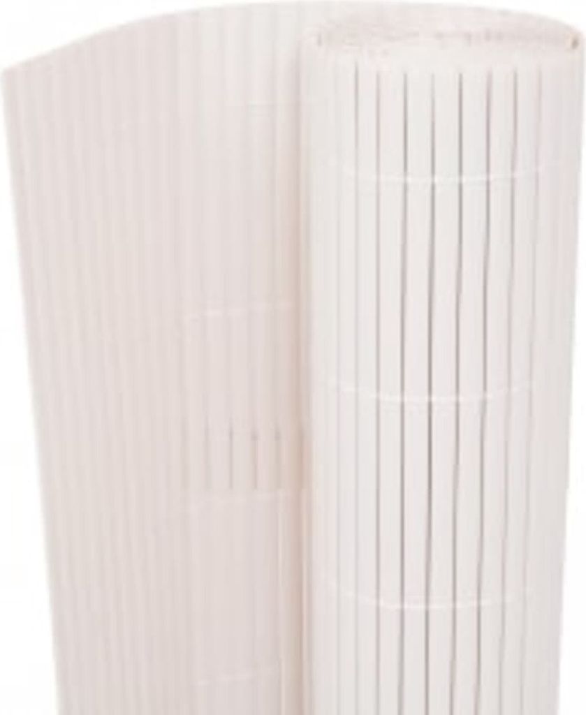 vidaXL Clôture de jardin double face 90x400 cm Blanc Image du produit 