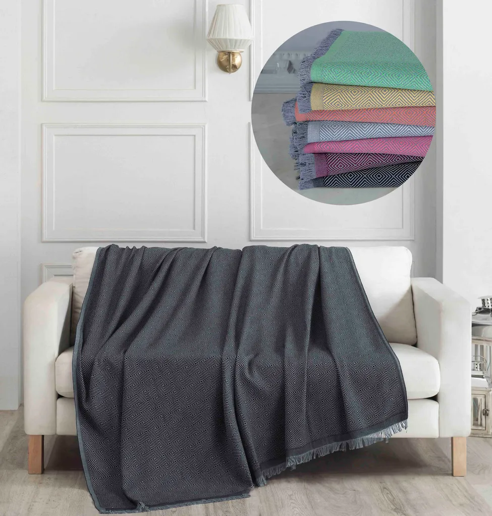 Offerta Elite Nero Coprisedia L'Essentiel 100% Cotone 175x230