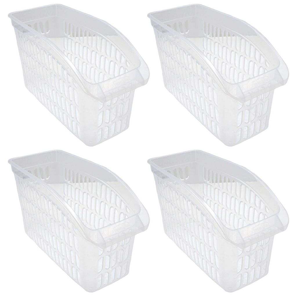 4er Set Aufbewahrungskorb Transparent 17,5 x 29 x 13,5 cm Produktbild 