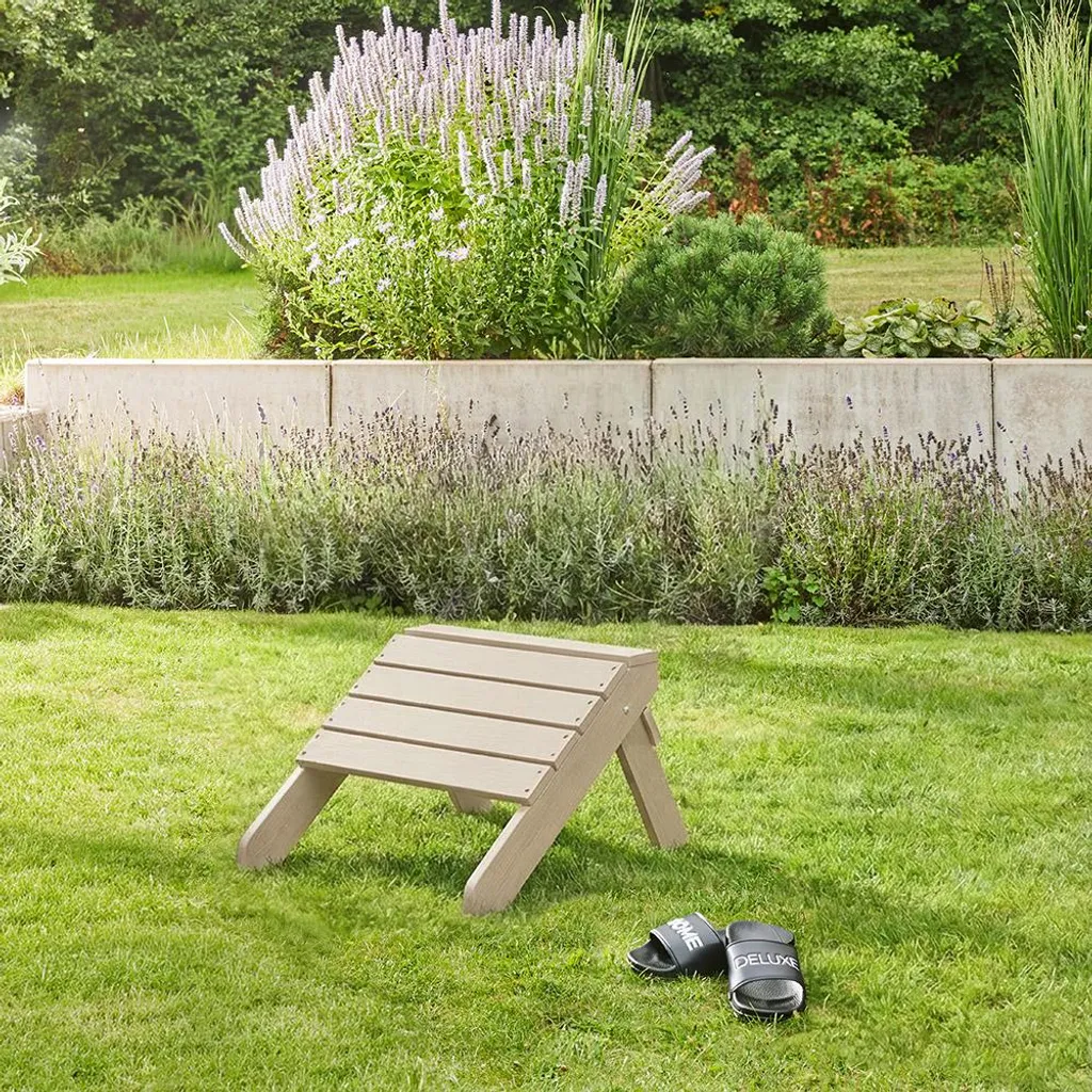 Sgabello Home Deluxe FAREA Bianco - Sedia Giardino Design Moderno