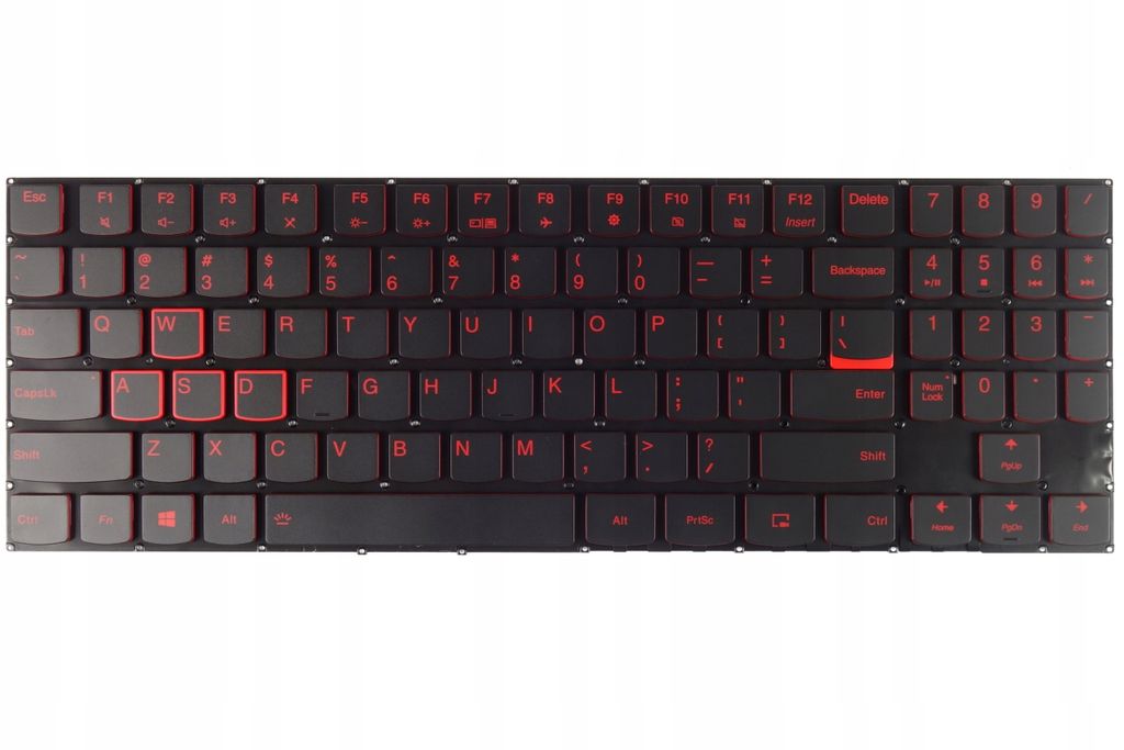 Tradebit - Tastatur für Lenovo | Englisch US QWERTY INT | Volle Kompatibilität | Hochwertige Materialien | Modelle: Legion Y520 Y520-15IKBN Y520-...