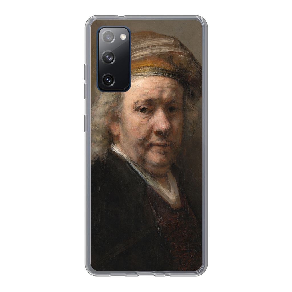 MuchoWow Handyhülle Schutzhülle Hülle für Samsung Galaxy S20 FE Selbstbildnis - Gemälde von Rembrandt van Rijn Silikon Softcase Handy Hülle...