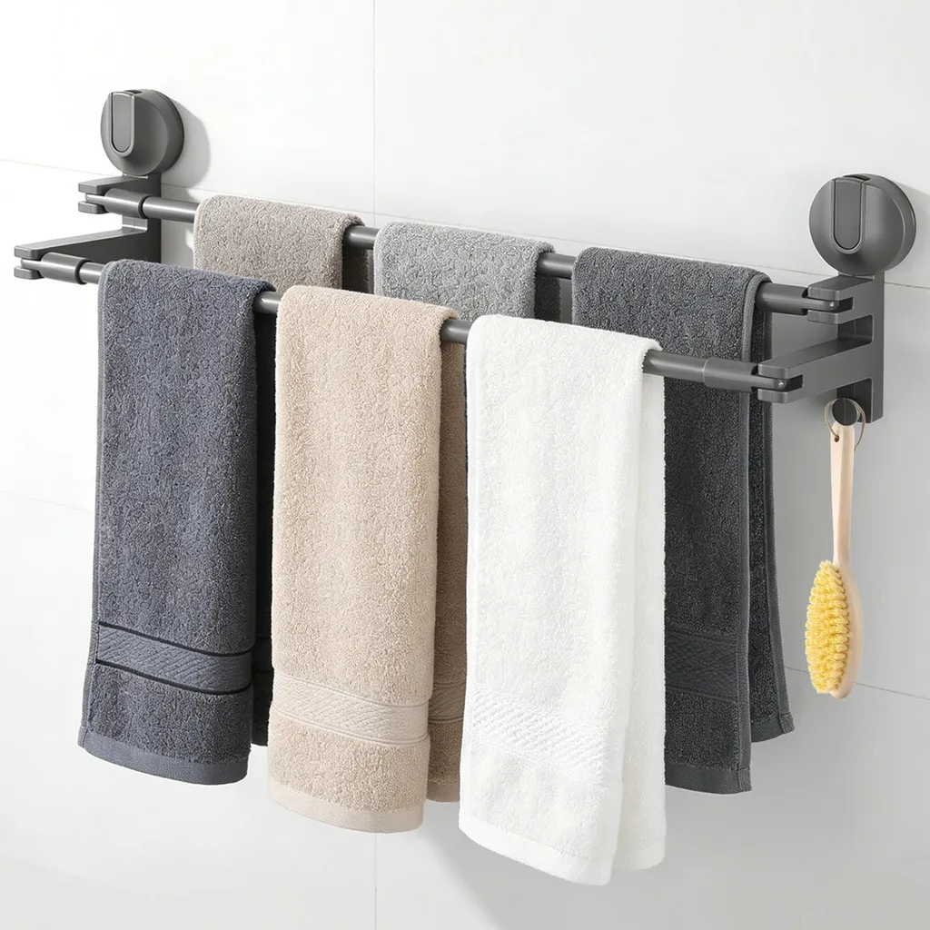 Support serviettes pour salle de bain et cuisine fixation murale solide