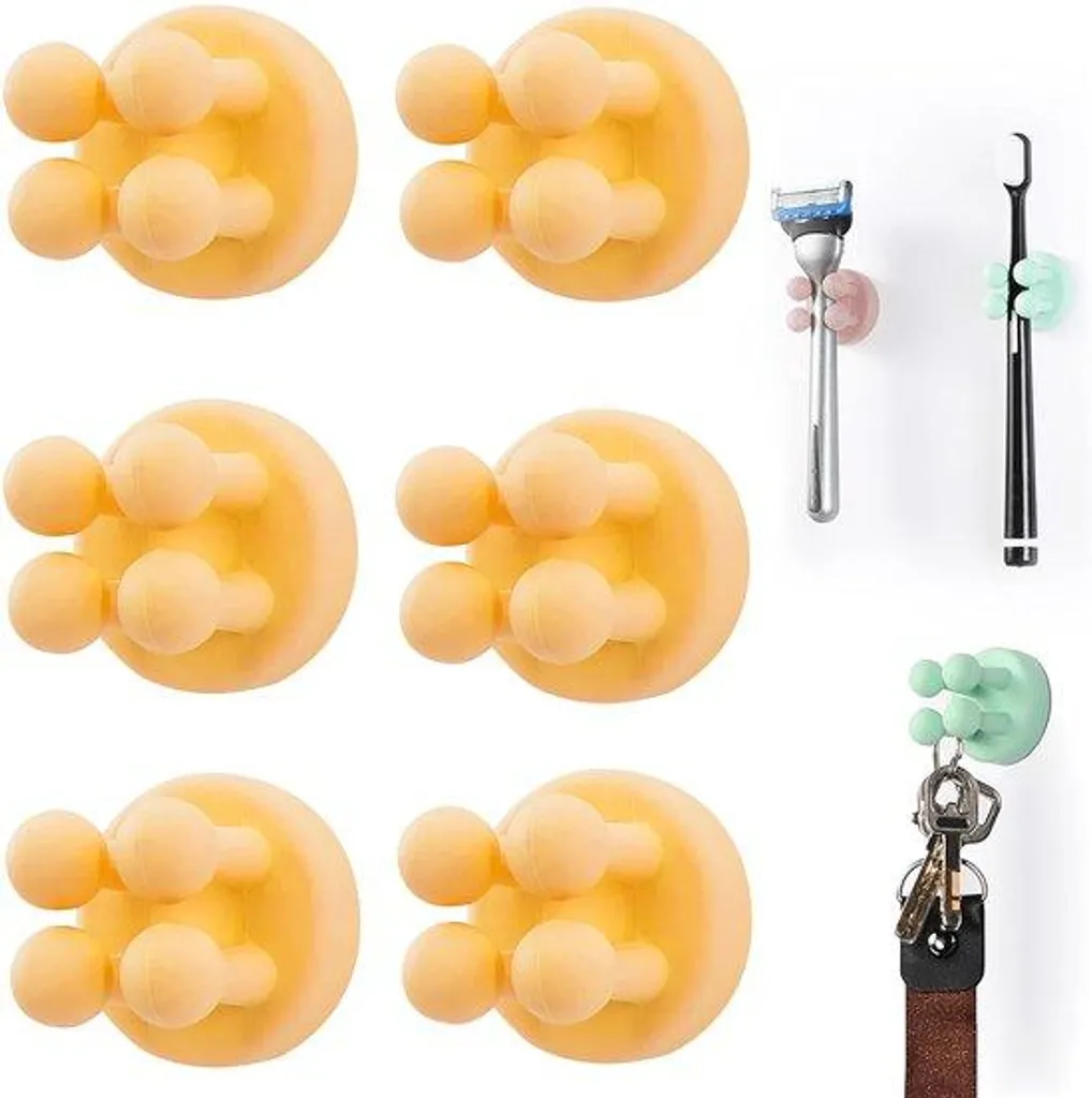 Support brosse à dents mural silicone pour libérer l'espace lavabo