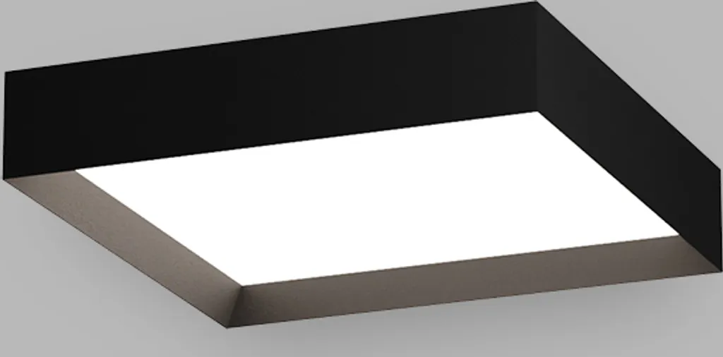 Plafonnier LED MILO dimmable noir 400mm à température de couleur 30W