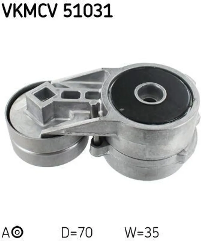 Galet tendeur automatique de courroie à nervures SKF 70mm