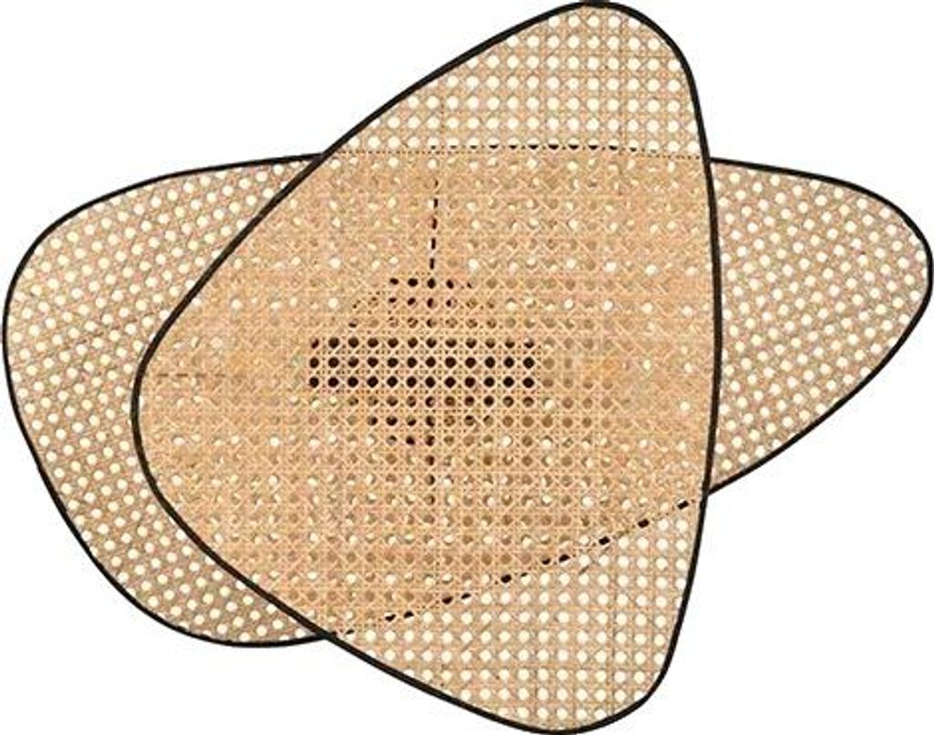 Stehlampe, stilvolles Rattan-Design, dimmbare LED-Beleuchtung, Wandleuchte B, schwarzer Rahmen, weißes Licht