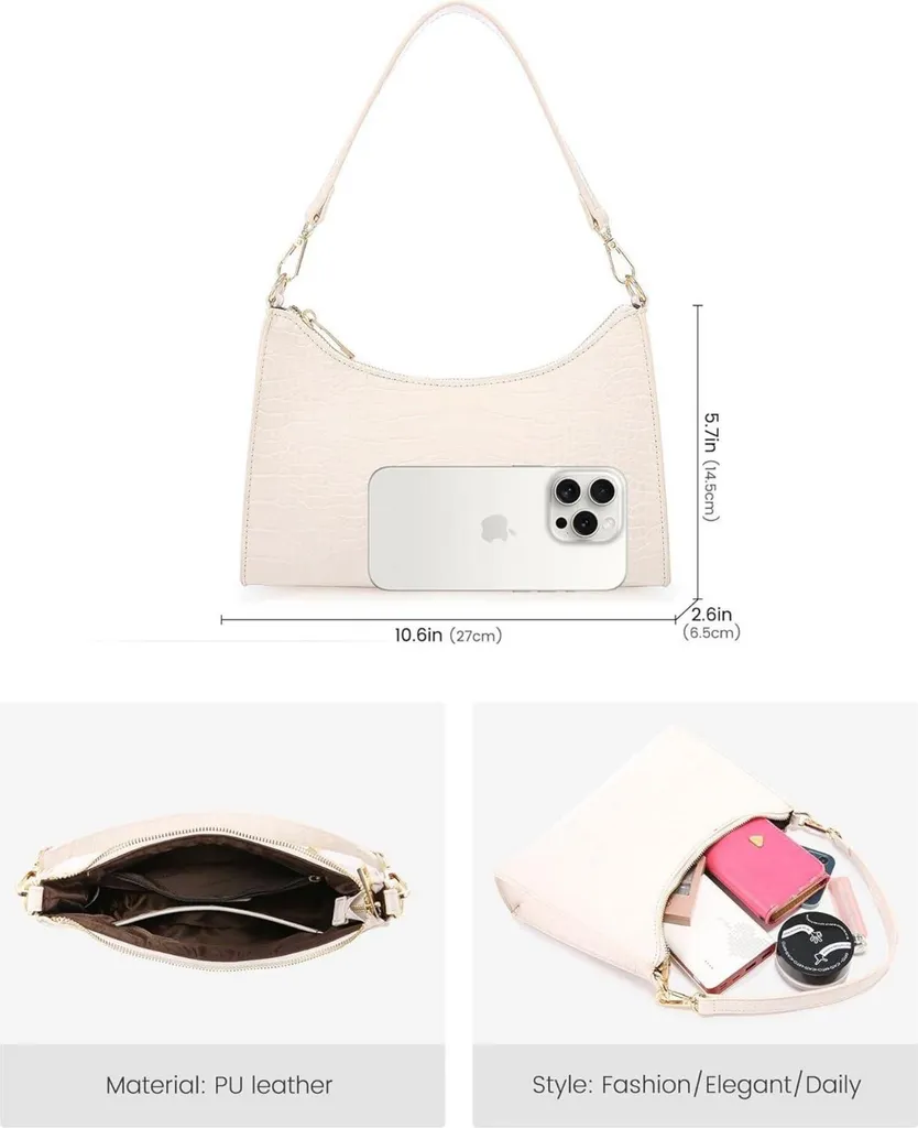 LOVEVOOK Borsa Donna Piccola Rossa: Tote Crossbody da Lavoro e Tempo Libero - 3